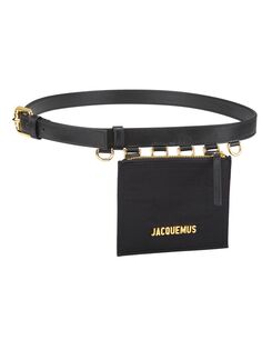 Кожаная поясная сумка La Ceinture Jacquemus, черный