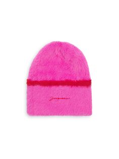 шапка с нечетким логотипом Jacquemus, розовый