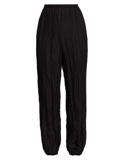 Текстурированные спортивные брюки из шелка и хлопка Jason Wu Collection, черный