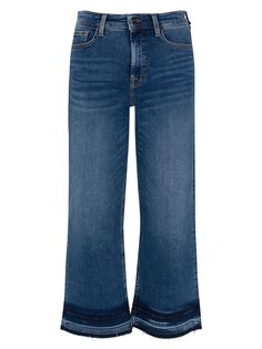 Укороченные широкие джинсы с высокой посадкой Jen7