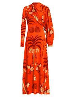 Платье миди из джерси Aclla Ceremonial Johanna Ortiz, красный