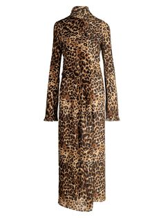 Платье макси с леопардовым принтом Elegancia Gitana Johanna Ortiz