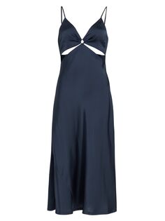 Выстиранное платье-комбинация Eliza из шармеза Jonathan Simkhai Standard