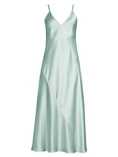 Шелковое атласное платье-комбинация Josie Natori