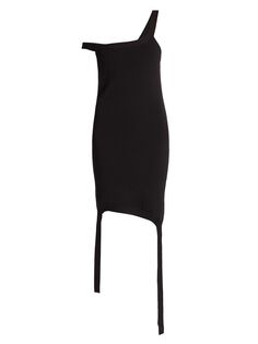 Деконструированное трикотажное платье JW Anderson, черный