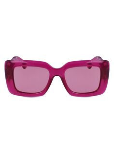 Прямоугольные солнцезащитные очки Babe 52 мм Lanvin, фуксия