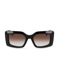 Квадратные солнцезащитные очки Signature Family 50 мм Lanvin, черный