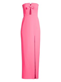 Платье-колонна из крепа с вырезами Liv Foster, розовый
