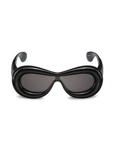 Солнцезащитные очки с овальной маской 117 мм Loewe, черный