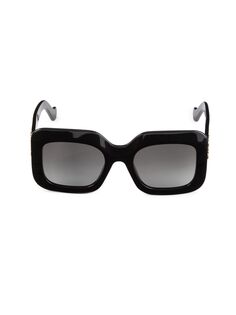 Солнцезащитные очки крупной квадратной формы 53 мм Loewe, черный