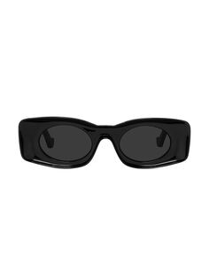 Прямоугольные солнцезащитные очки LOEWE x Paula&apos;s Ibiza 49 мм Loewe, черный