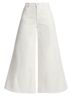 Ультраширокие бархатные джинсы Marni, белый