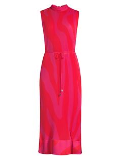 Плиссированное платье-миди Melina Milly, розовый