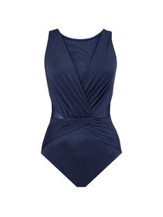 Слитный купальник Illusionists Palma Miraclesuit Swim, синий