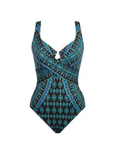 Цельный купальник Amarna CrissCross Escape Miraclesuit Swim, черный