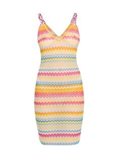 Сетчатое платье с принтом Chevron Missoni, разноцветный