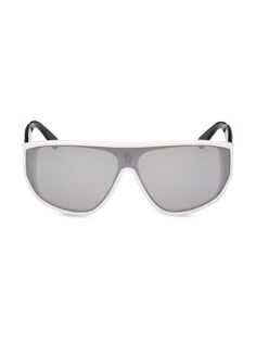 Солнцезащитные очки Moncler-Tronn в квадратной округлой оправе Moncler, белый