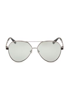Солнцезащитные очки-авиаторы Moncler-Vizta 59MM с эффектом металлик Moncler