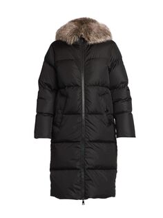 Парка из искусственного меха Mainline Marrion Moncler, черный