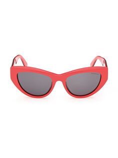 Солнцезащитные очки «кошачий глаз» Moncler-Modd 53 мм Moncler, красный