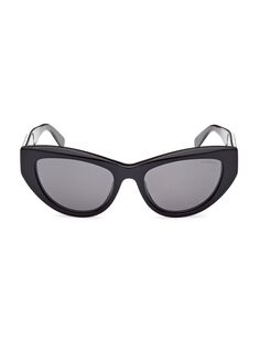 Солнцезащитные очки «кошачий глаз» Moncler-Modd 53 мм Moncler, черный