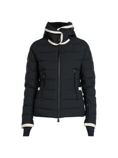 Приталенная пуховая лыжная куртка Lamoura Moncler Grenoble, черный