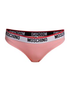 Трусы с логотипом Moschino, розовый