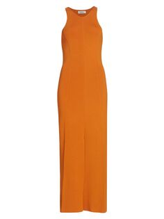 Платье макси Elia со швами Nanushka, оранжевый