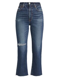 Расклешенные джинсы Rhode с высокой посадкой Moussy Vintage, синий