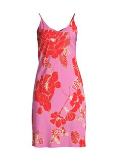 Платье-комбинация Passion Flower с цветочным принтом Natori, розовый
