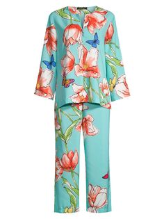 Пижамный комплект с цветочным принтом Wild Poppy Natori