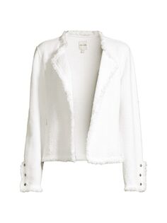 Куртка с бахромой и открытым передом NIC+ZOE, белый