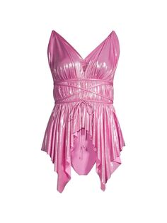 Мини-платье для плавания Goddess Norma Kamali, розовый