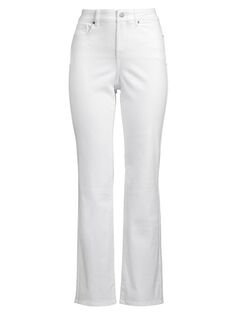 Прямые брюки Marilyn с высокой посадкой NYDJ, белый