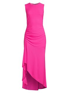 Платье из джерси с оборками по подолу One33 Social, розовый