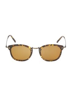 Квадратные солнцезащитные очки OP-506 49 мм Oliver Peoples, коричневый