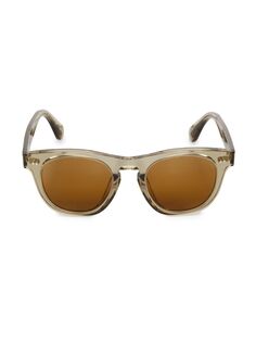 Круглые зеркальные солнцезащитные очки Rorke Oliver Peoples