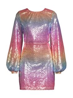 Мини-платье с вырезами и пайетками One33 Social, фиолетовый