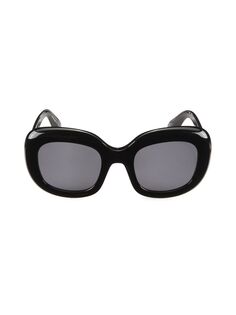 Квадратные солнцезащитные очки Jesson 52 мм Oliver Peoples, черный