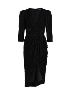 Коктейльное платье Shimmer Velvet Velvet PatBO, черный