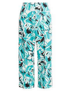 Укороченные спортивные брюки Hibiscus Palm Angels, синий