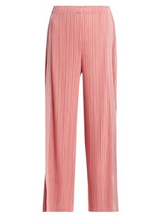 Широкие плиссированные брюки Walk Pleats Please Issey Miyake, розовый