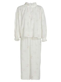 Пижамный комплект из двух предметов: топ-крестьянка и капри Polo Ralph Lauren