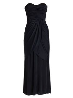 Платье миди-бюстье Re-Edition из джерси Proenza Schouler, черный