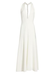 Платье макси с перекрученной спиной Proenza Schouler, белый