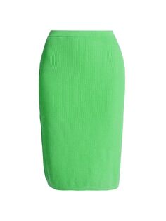 Трикотажная юбка в рубчик Impala Rachel Comey, зеленый