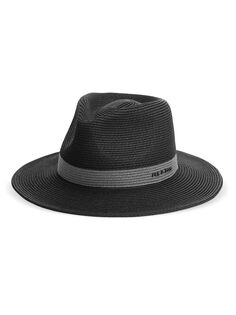 городская соломенная фетровая шляпа rag &amp; bone, черный