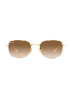 Солнцезащитные очки в форме подушки 54 мм Ray-Ban, золотой
