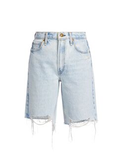 Винтажные рваные джинсовые шорты-бермуды rag &amp; bone