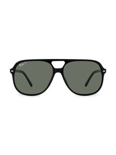 Квадратные солнцезащитные очки RB2198 Bill 56MM Ray-Ban, черный